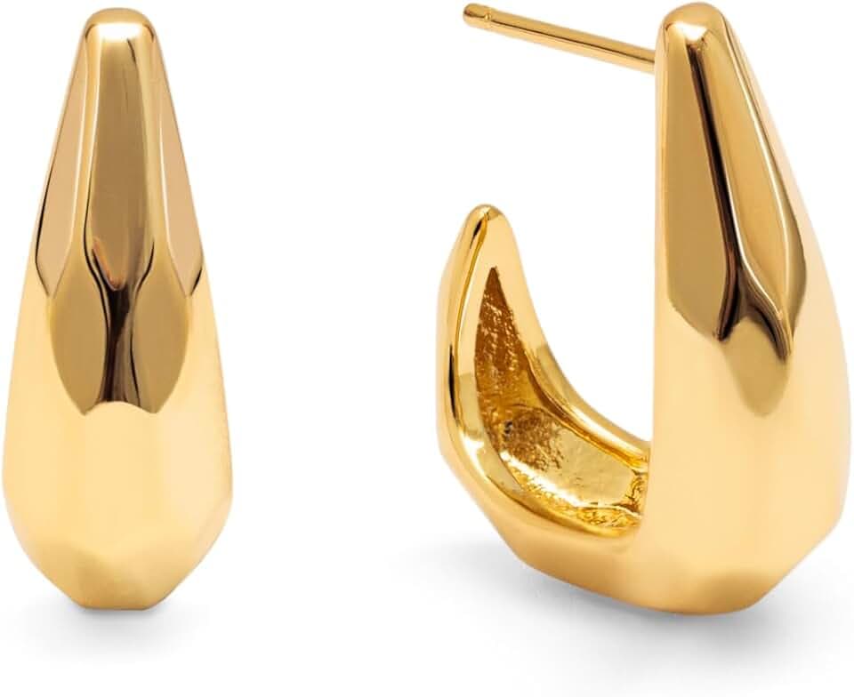 SINGULARU - Espresso-Ohrringe aus Messing mit 18-karätigem Gold oder Rhodium, Schmuck für Damen