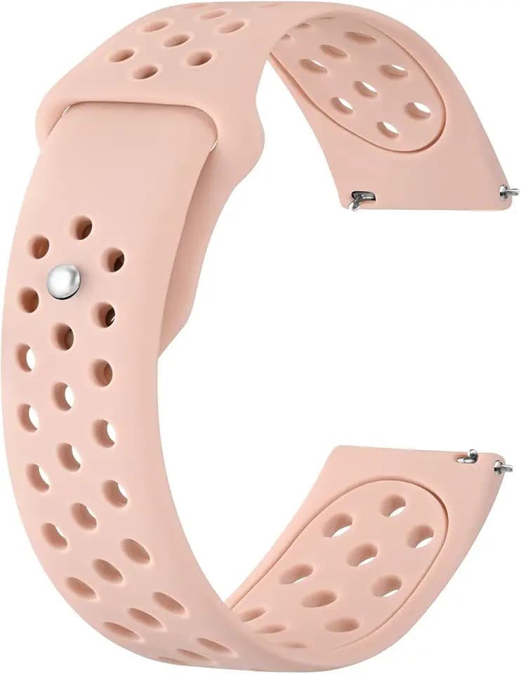BISONSTRAP 20mm 22mm Watch Bands for Men and Women, Ventilated Silicone Watch Straps, Quick Release Sport Loop Band