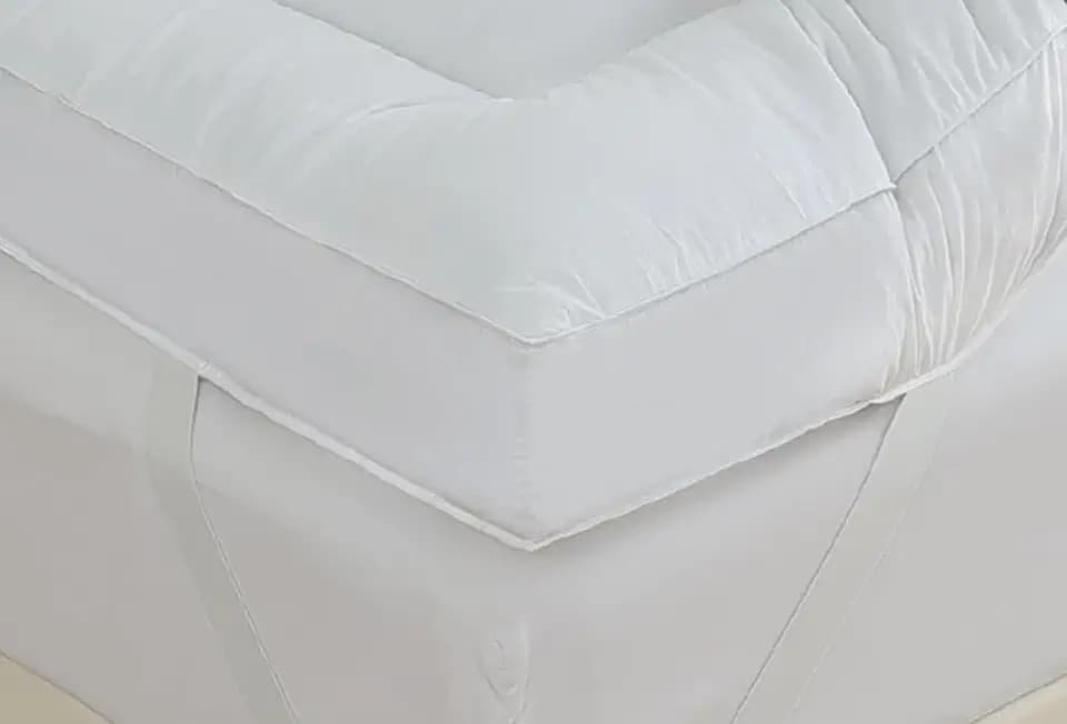 WhatsBedding Feather Bed Mattress Topper Cotton Fabric