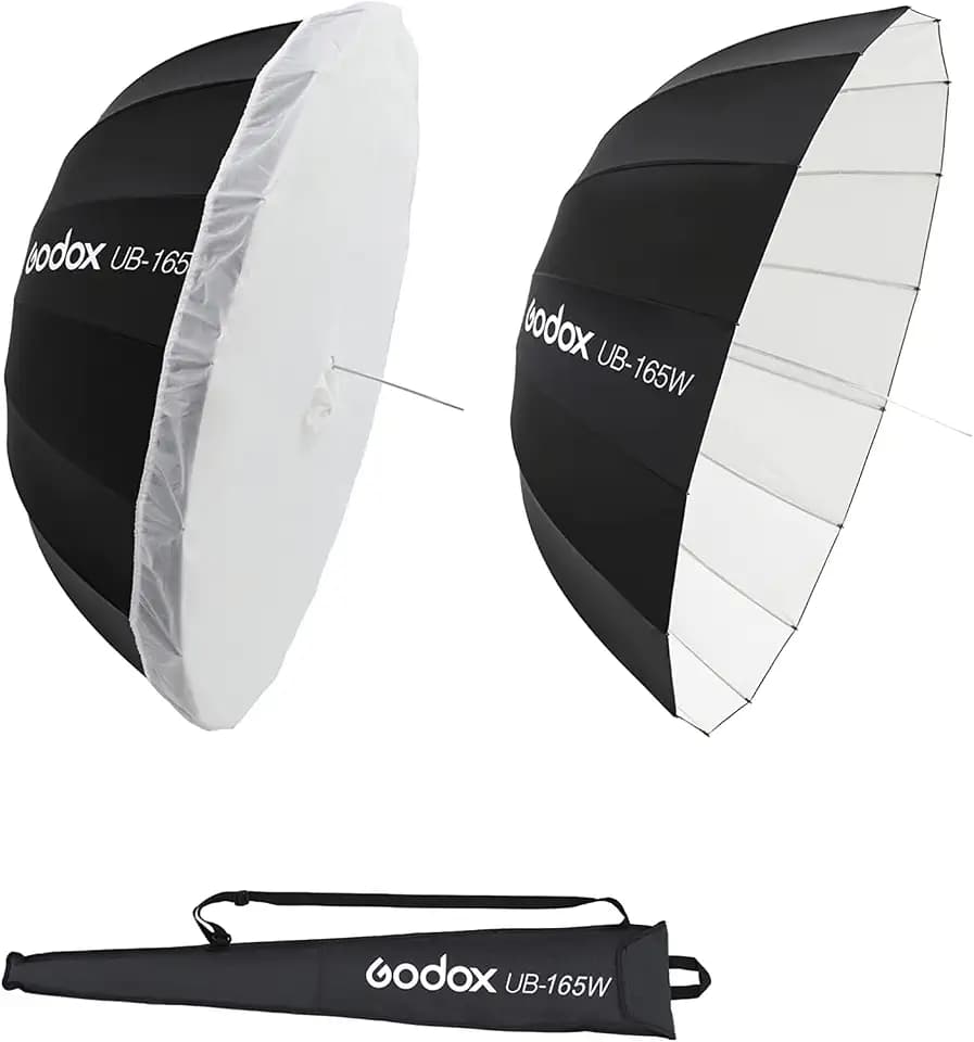 Godox UB-165W 65" 165cm White Inner Parabolic Deep Reflective Umbrella