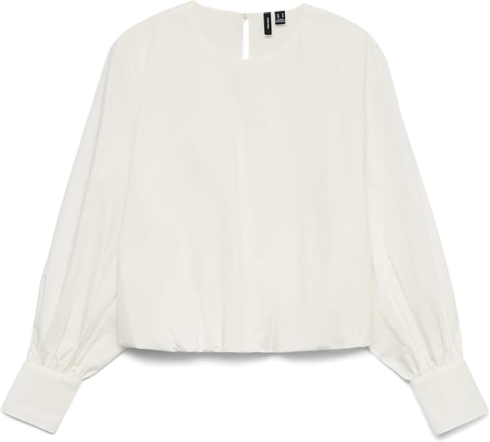 VERO MODA Damen Vmfriba Ls Bubblehem Top WVN Vmfriba Ls Bubblehem Top WVN (1er Pack)