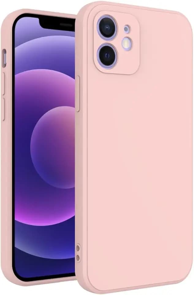 for iPhone 12 Case Pink, Scratch Resistant with Soft Touch, Slim Thin Phone Cover for iPhone 12 6.1 inch