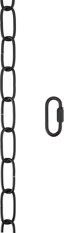Aspen Creative 21111-51,Steel 3 Feet Heavy Duty Chain & Quick Link Connector for Hanging Up Maximum Weight 40 Pounds-Lighting Fixture/Swag Light/Plant in Antique Brass.11 Gauge.