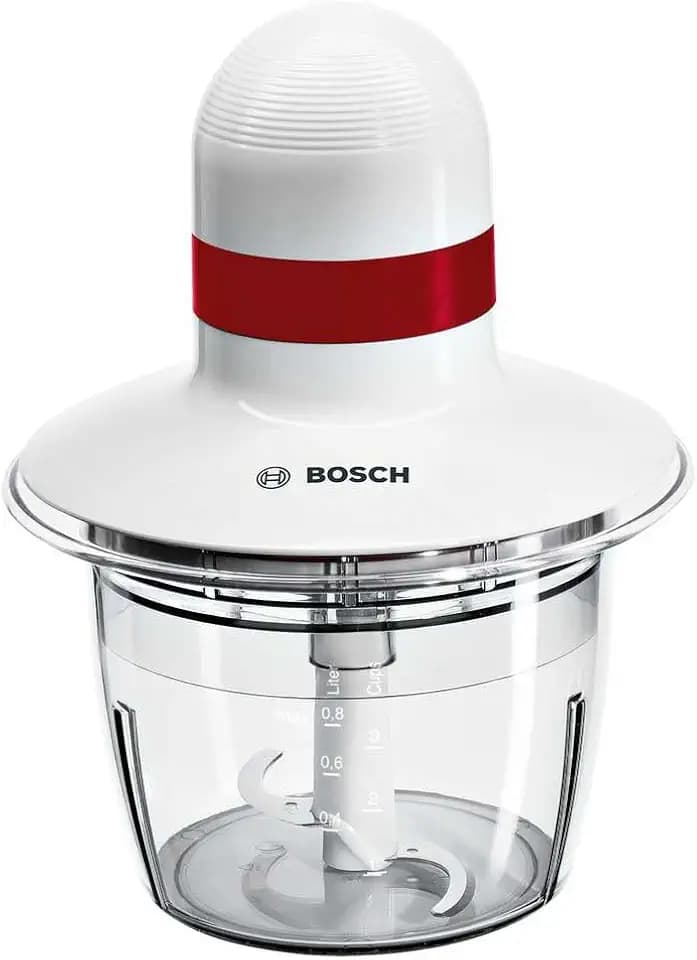Bosch MMRP1000 electric food chopper 0.8 L 400 W Red Transparent White