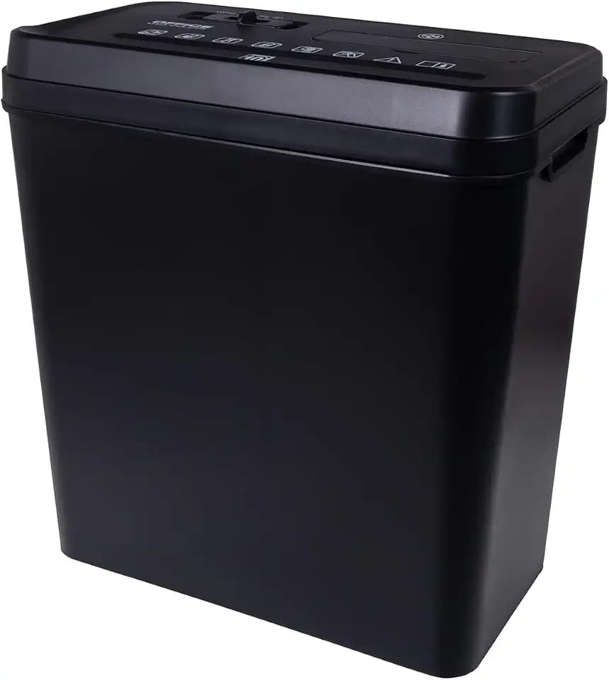Office Products Aktenvernichter/für Papier CD/DVD / 10 Blätter Querschnitt/Behälter 14 l/Schwarz/Papierschredder für kleinen Büro und Heimgebrauch Hause