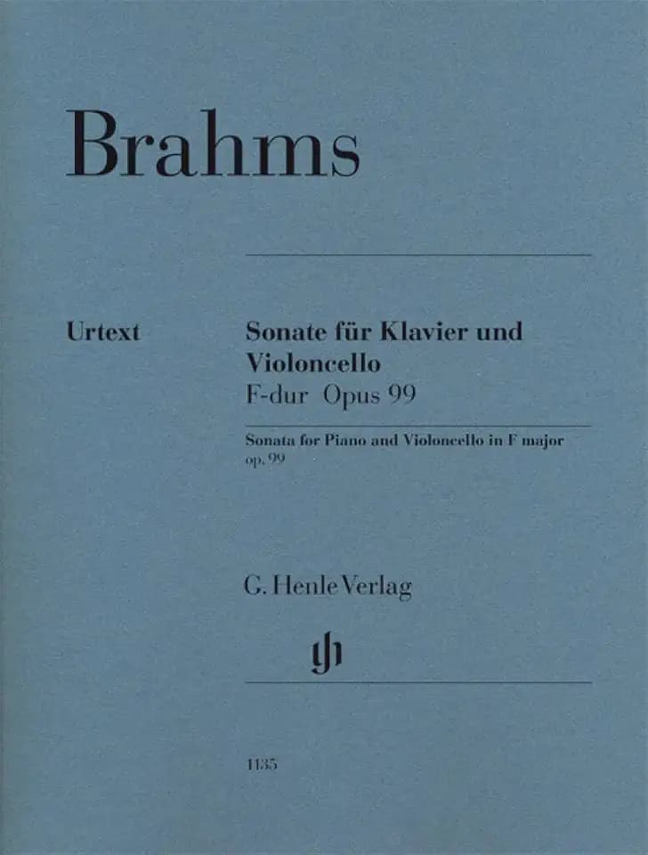 Brahms: Cello Sonata in F Major, Op. 99