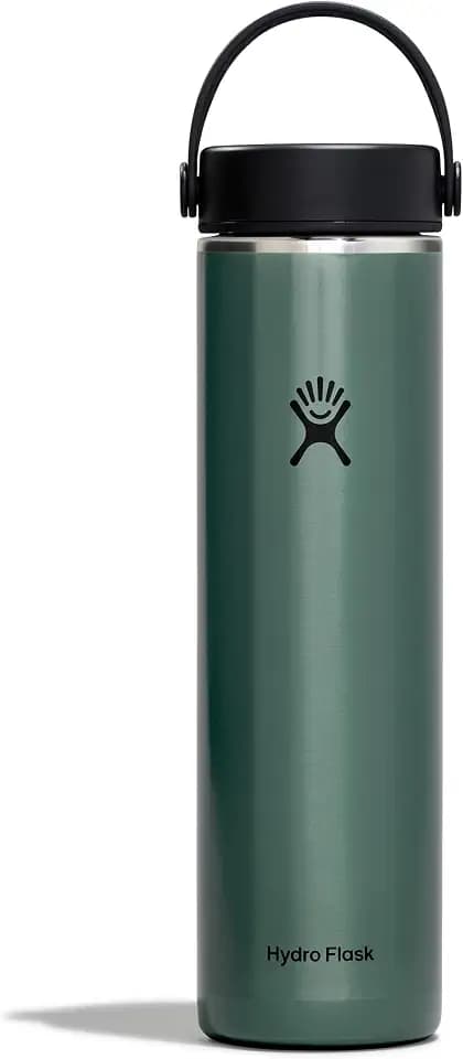 Hydro Flask - Leichte Trinkflasche 710 ml (24 oz) Trail Series - Vakuumisolierte, Wiederverwendbare Trinkflasche aus Edelstahl mit Auslaufsicherem Flex Deckel - Wide-Öffnung - Serpentine