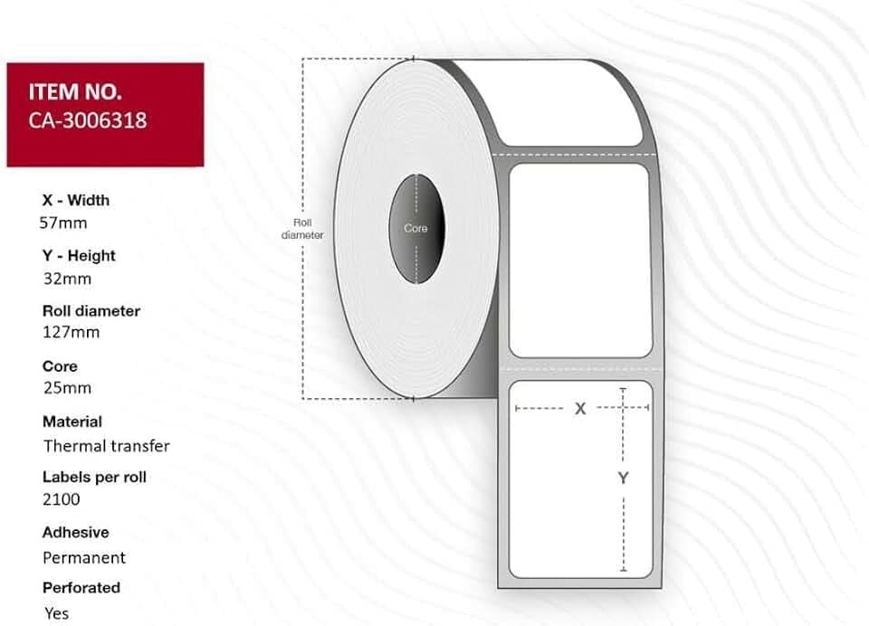 Capture Label Adressrollen, 57 x 32 mm, Kern 25 mm,