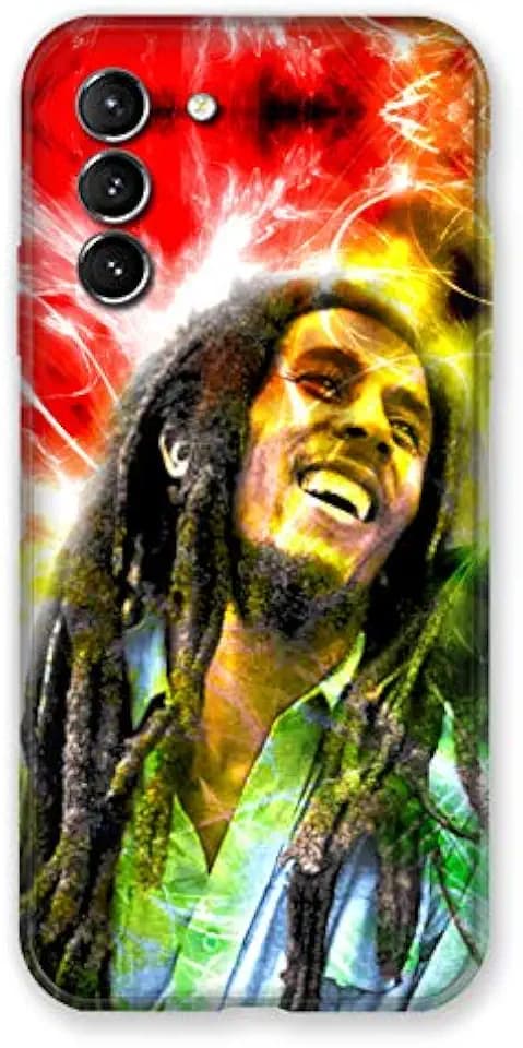 Schutzhülle für Samsung Galaxy S21, Motiv: Bob Marley Color