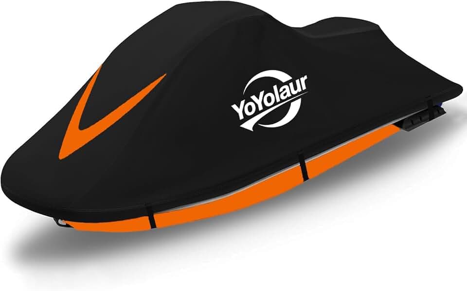 Jet Ski Cover Fits 135'' to 145'' L 2-3 Seater PWC (Orange)