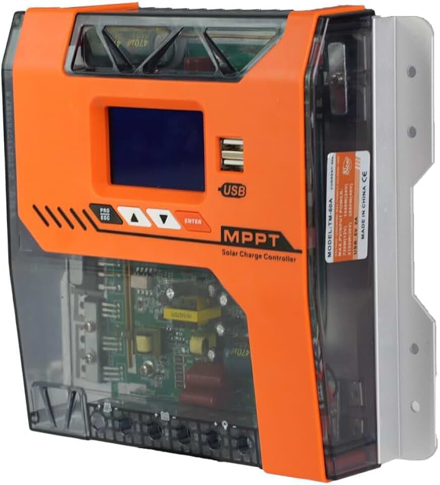 Y&H MPPT 40A Solarladeregler 12V 24V 36V 48V Batterieladegerät Solarmodul-Konditionierer Maximaler PV-Eingang 150VDC Funktioniert mit AGM, Gel, aufblasbaren und Lithium-Batterien