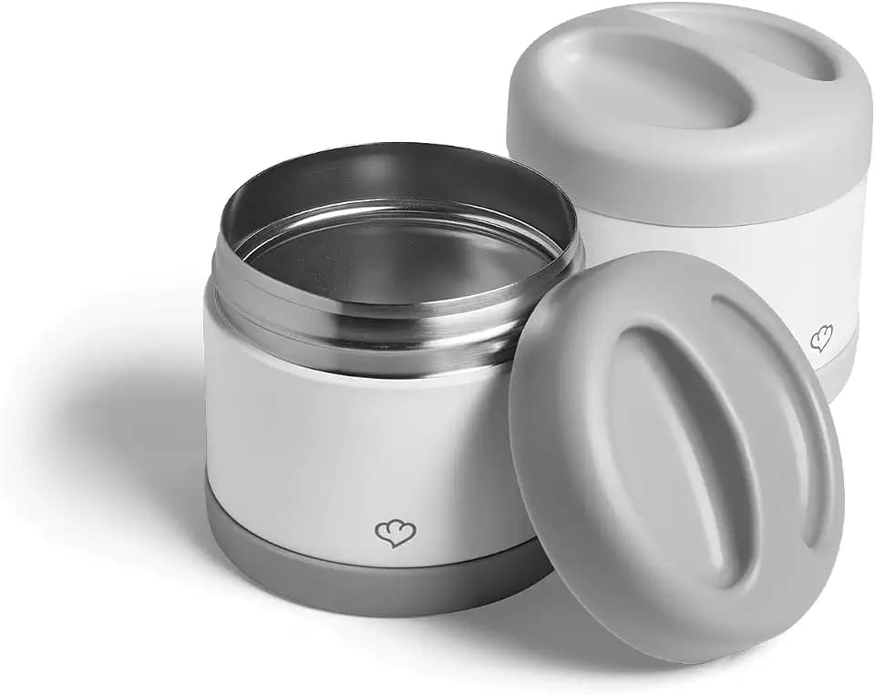 SPRINGLANE Thermobehälter für Speiseeis 2er-Set 500 ml, Edelstahl, Speiseeisbehälter To Go, Gefrierdose