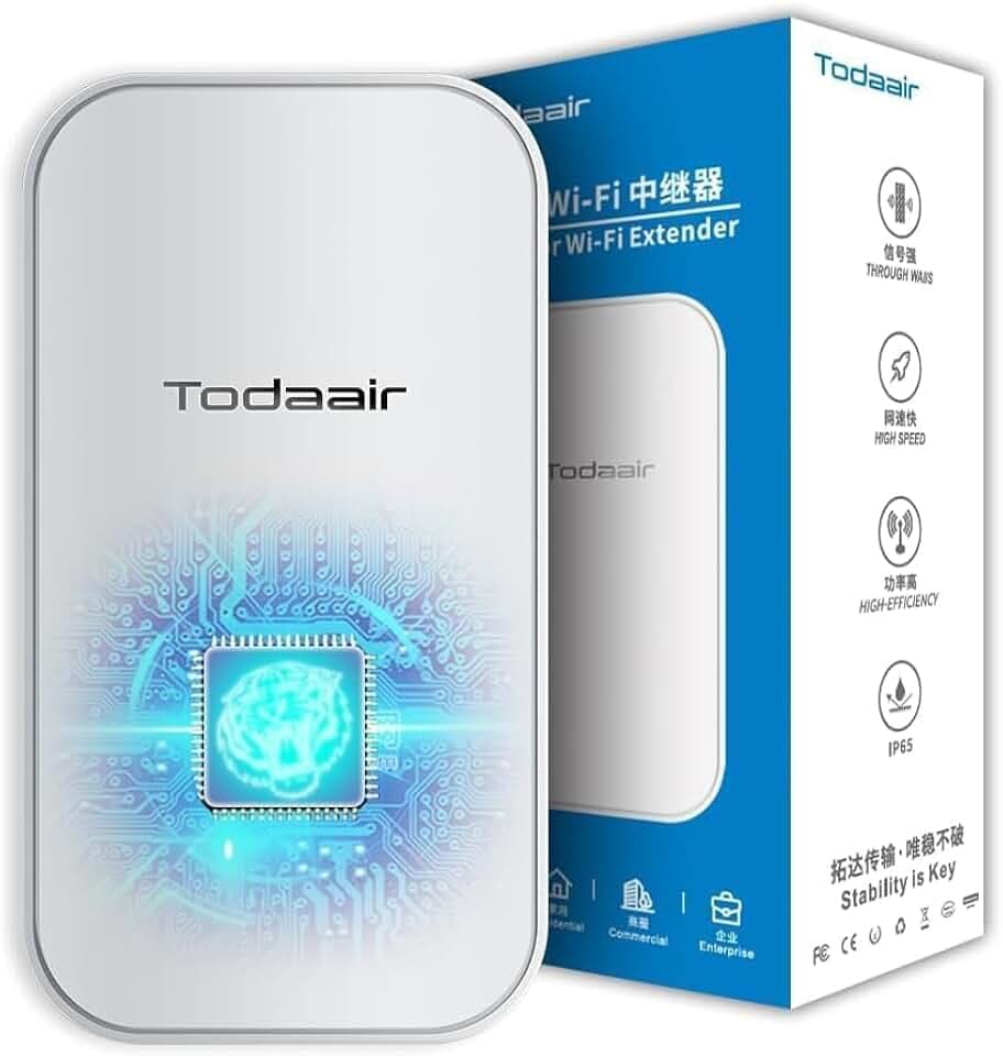 Outdoor WiFi Extender Pro｜Signal Boost｜IP65 Weatherproof｜AC1200Mbps｜Transmission Range Up to 300 feet｜MU-MIMO｜65 Devices｜Ethernet Port｜Support Repeater & AP Mode