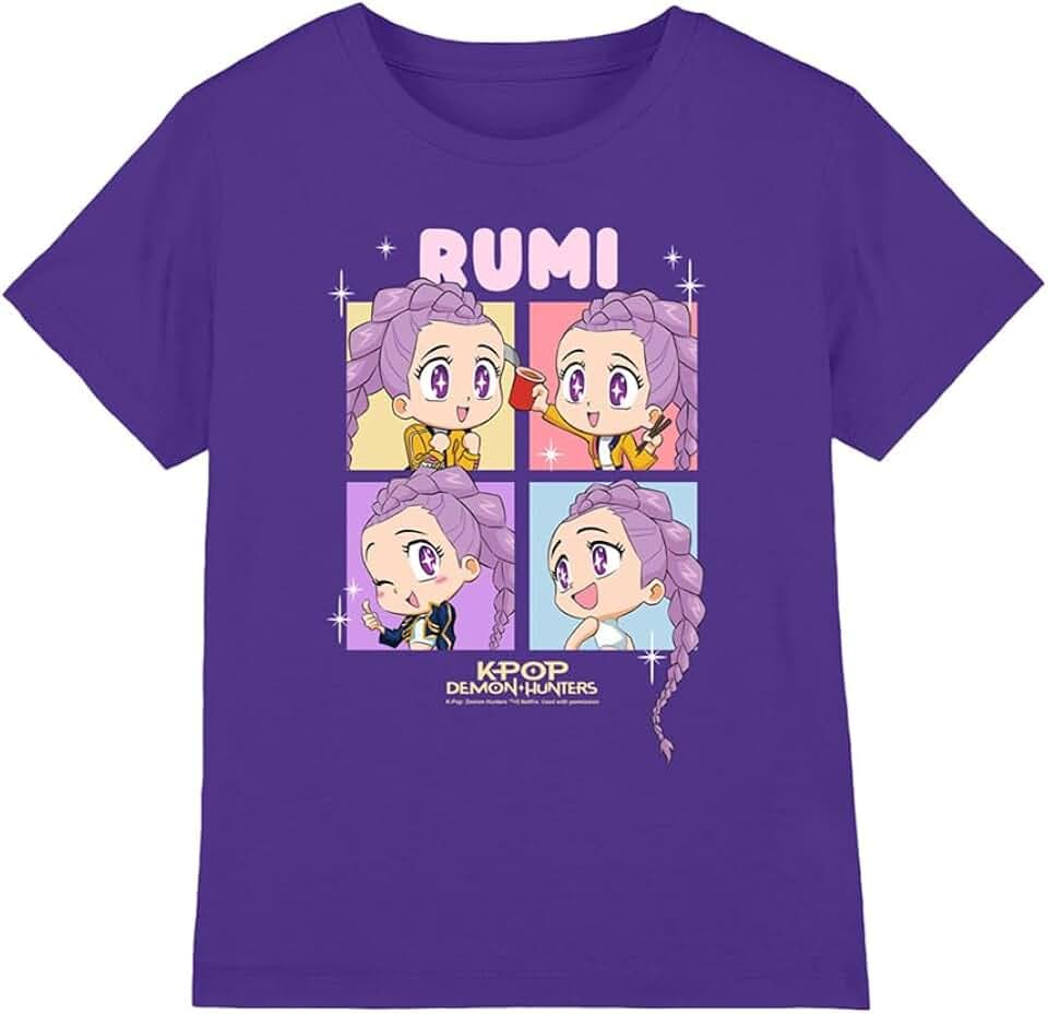 KPop Demon Hunters Unisex Kinder Huntrix Rumi Chibi Boxes Kids T-Shirt