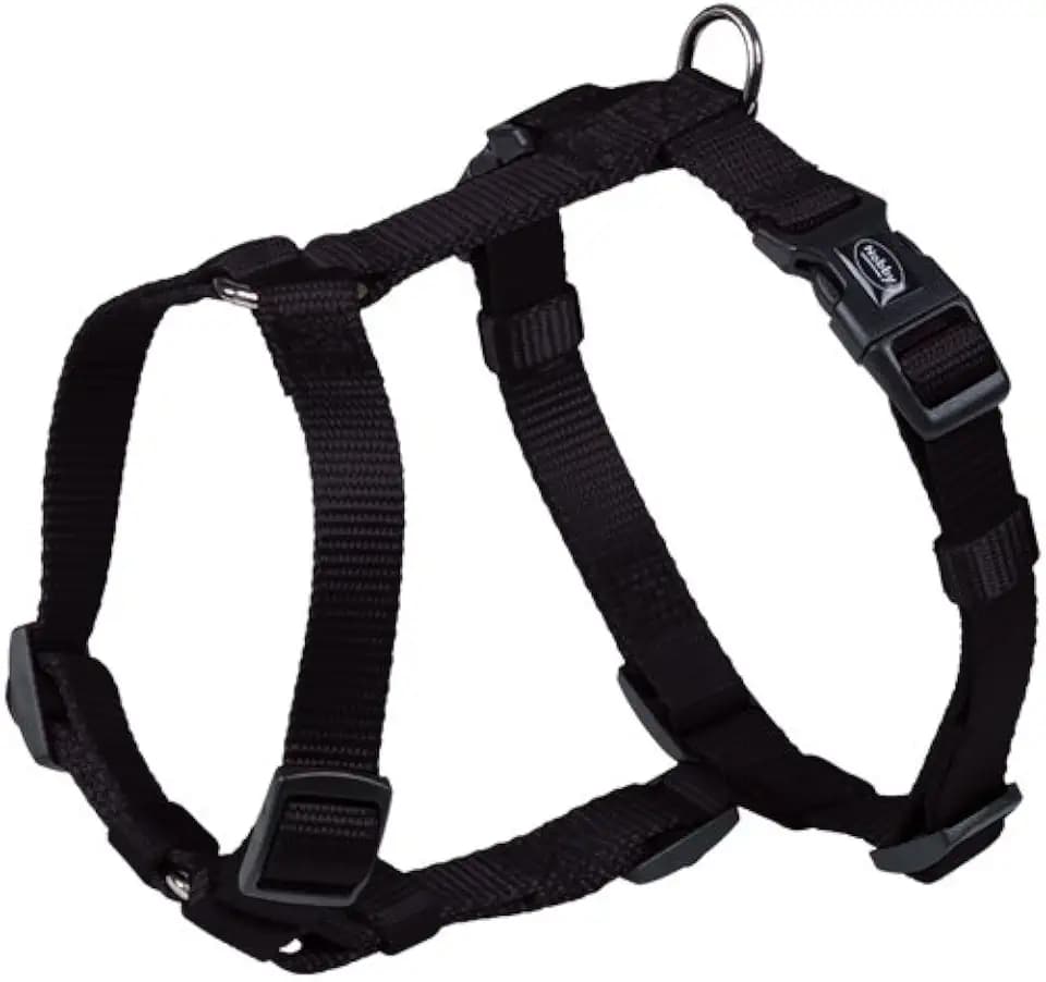 Nobby Classic Geschirr, schwarz, S-M, Brust: 30/50 cm, B: 15 mm
