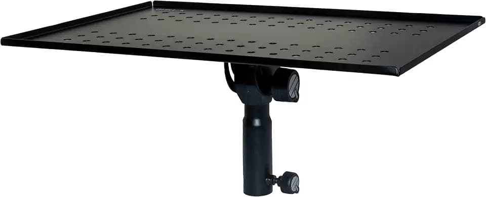 QUIK LOK | TOP003 Multifunktionales Ablagebrett auf Ständer für Keyboard; universell; verstellbar; Traglast 15 kg; ideal für Laptop und Mixer; lackierter Stahl