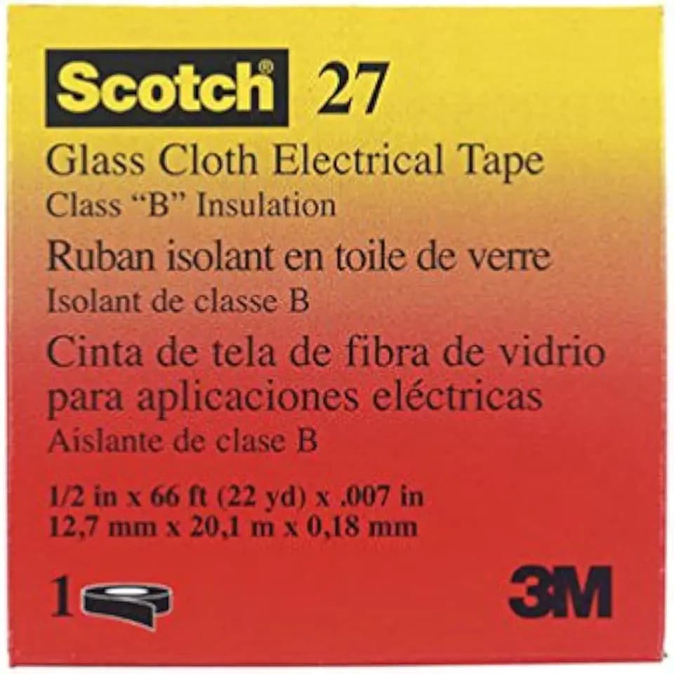 Scotch 27 1/2" X 66' White Electrical Tape