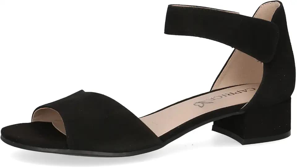 CAPRICE Damen Sandalen mit Absatz aus Leder mit Riemchen
