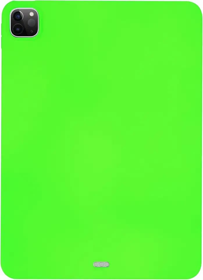 for iPad Pro 12.9 inch Tablet Case 2022/2021/2020/2018 Model (6th/5th/4th/3rd Generation), Lightweight Soft TPU Back Shockproof Cover Flexible Silicone Bumper Drop Proof Shell, Light Green