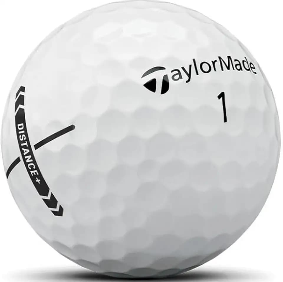 TaylorMade Distance+ Golfbälle, Weiß, 3 Stück