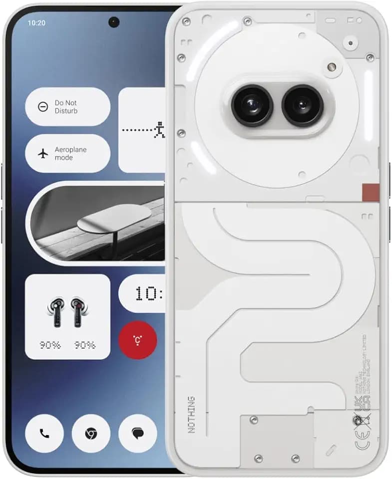 Nothing Phone (2a) 12+256GB - Handy ohne vertrag mit Nothing OS 2.5 - Milchweiß