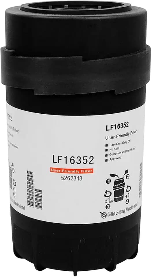 LF16352 Oil Filter Fit for ISF3.8 QSF2.8 QSF3.8 Diesel Engines Cross Replace B40050 SO10116 SP96023 5262313 P556352