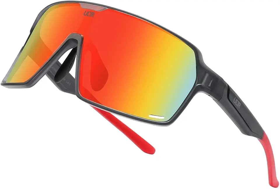 Sportbrille für Herren & Damen – Hochwertige Fahrradbrille für Herren & Damen mit UV 400 Schutz – schnelle Brille ideal zum Radfahren