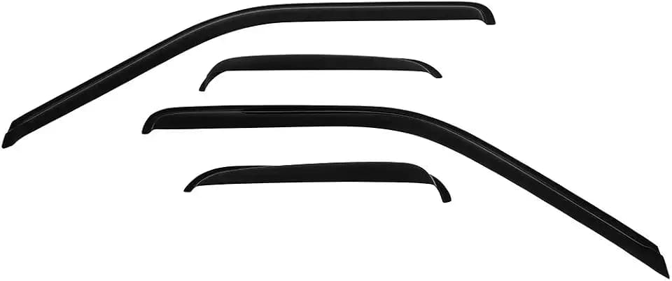 SCITOO Outside Mount Window Visor Deflector Rain Guard Dark Smoke, 4 Pcs Set Fit for 1988-1999 for Chevrolet C1500