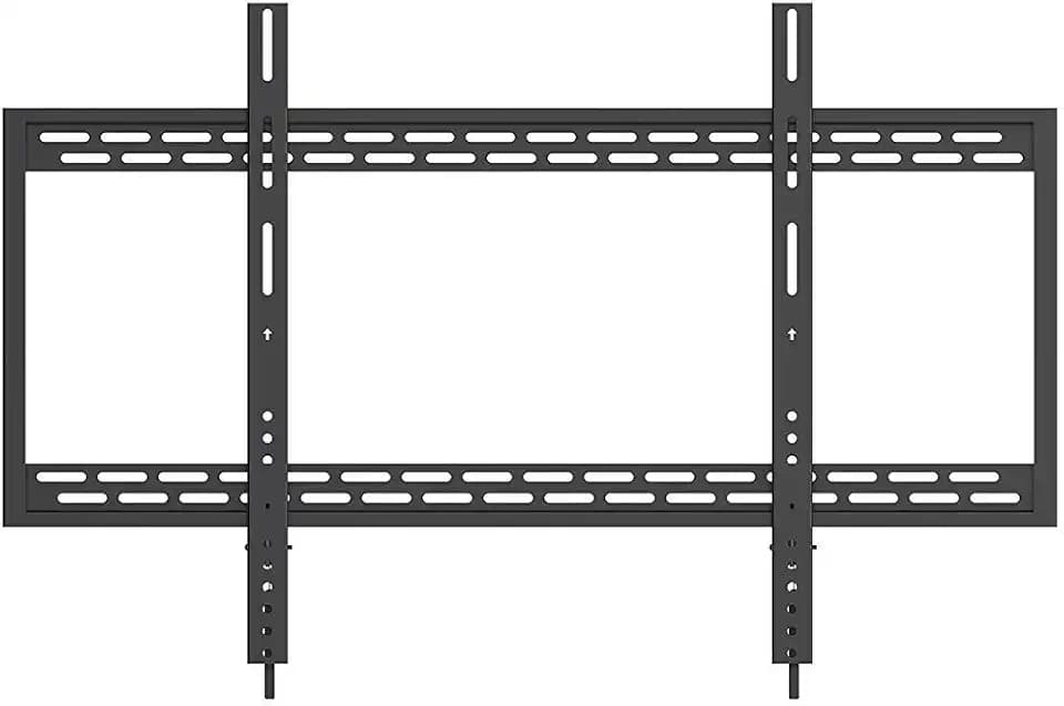 QualGear Heavy Duty Fixed TV Wall Mount for 60"-100" Flat Panel and Curved TVs, Black (Qg-TM-090-Blk) [UL Listed]