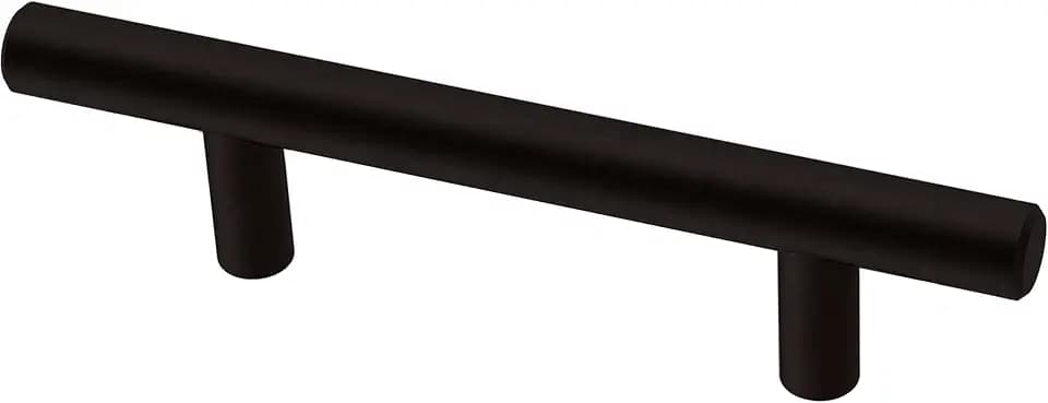 Franklin Brass (10-Pack) – Matte Black Cabinet Handles, 3 Inch Hole Center, Modern Pulls for Drawers, Kitchen Cabinet Door, Dressers | Simple Bar