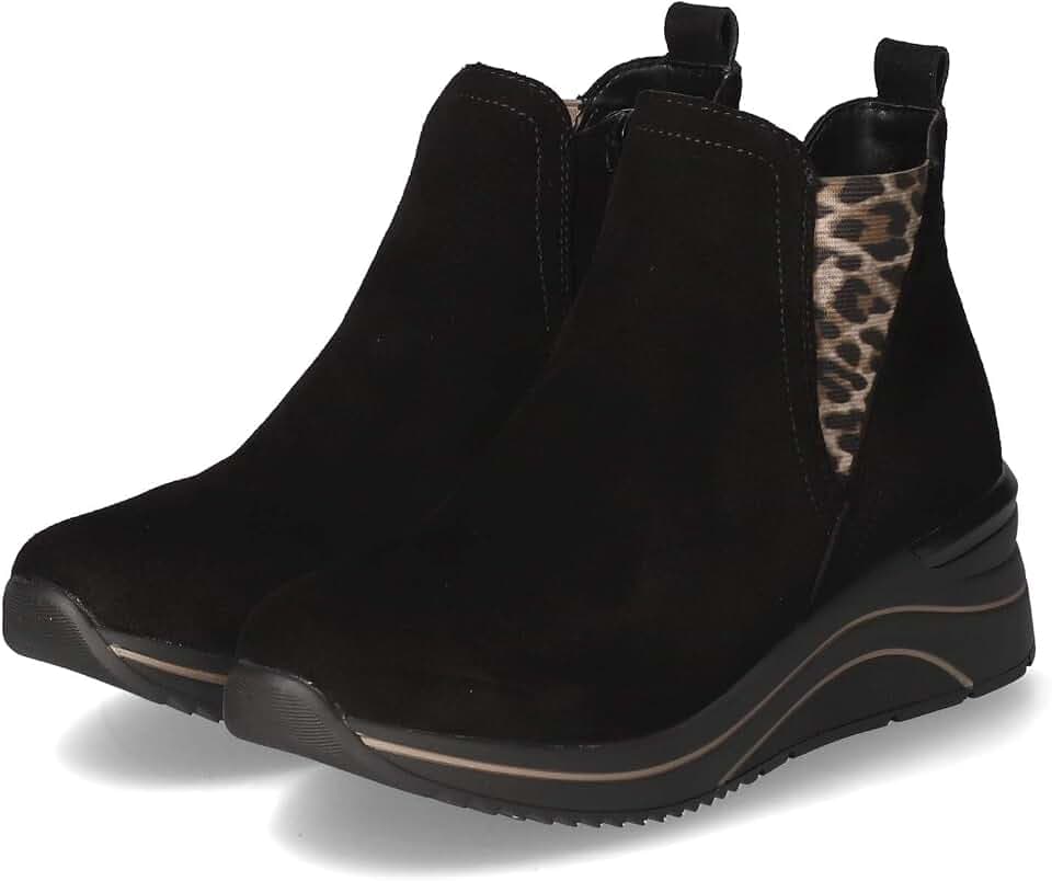 Remonte D0T75-04 Schlupfstiefel Rauleder Damen in schwarz