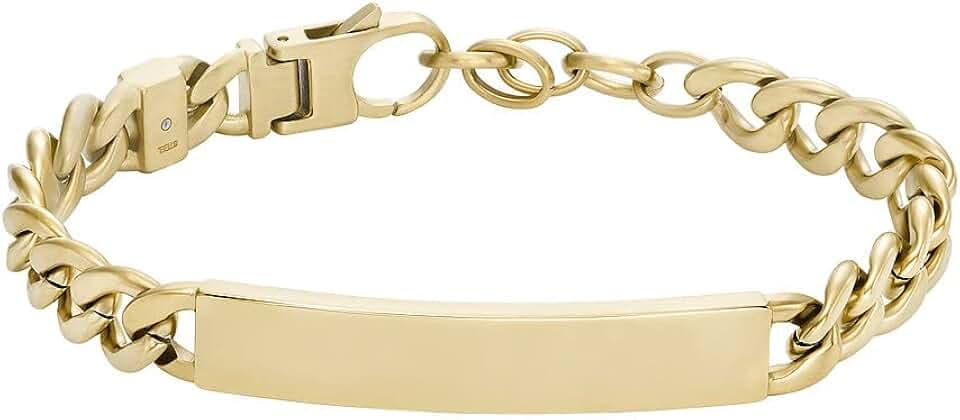 Fossil Drew Herrenarmband aus Edelstahl mit Karabinerverschluss