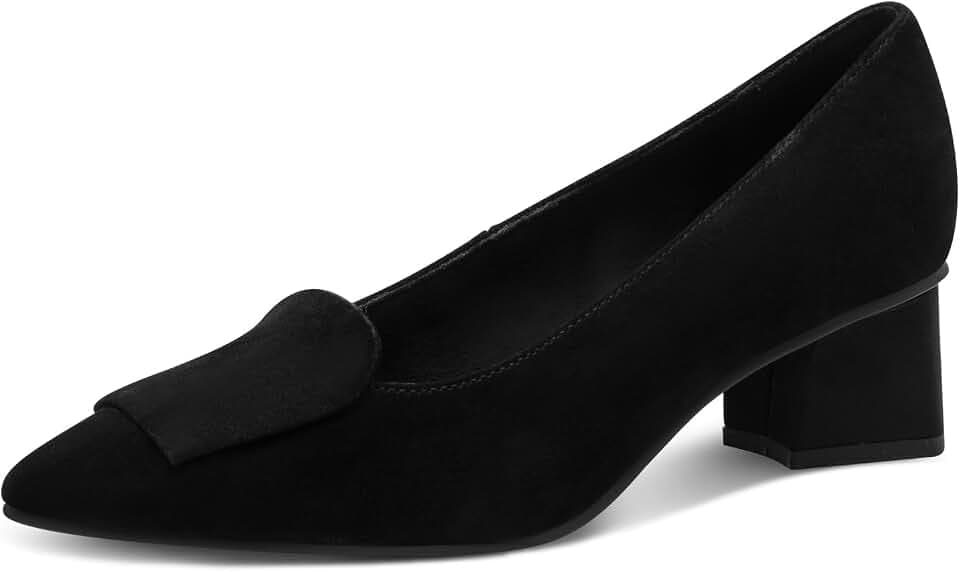 MARCO TOZZI Damen Pumps weiches Feel Me Fußbett Leder Leder Decksohle weiches Innenfutter Stilvoll
