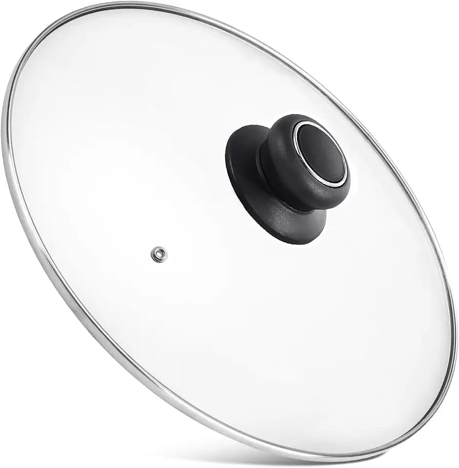10 Inch Pan Lid - Tempered Glass Lids for Frying Pan, Skillets & Pots