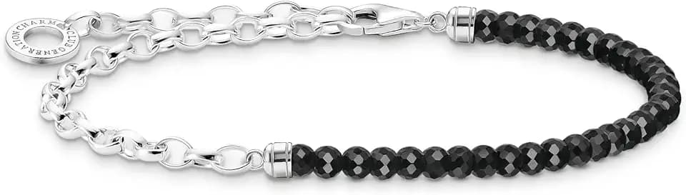 THOMAS SABO Armband mit schwarzen Perlen 925 Sterlingsilber