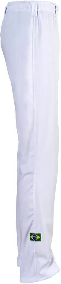 JL Sport Authentisch Brasilianische Capoeira Kampfsport Hose Weiß - Weiß, XX-Large / 36"-40"