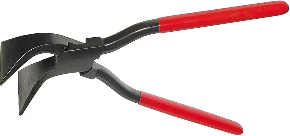 STUBAI Spengler Falzzange 45° gebogen | Maulbreite 40 mm | Ausführung eingelegt | Profi-Werkzeug für Klempner, Dachdecker und Spenglerarbeiten | Made in Austria