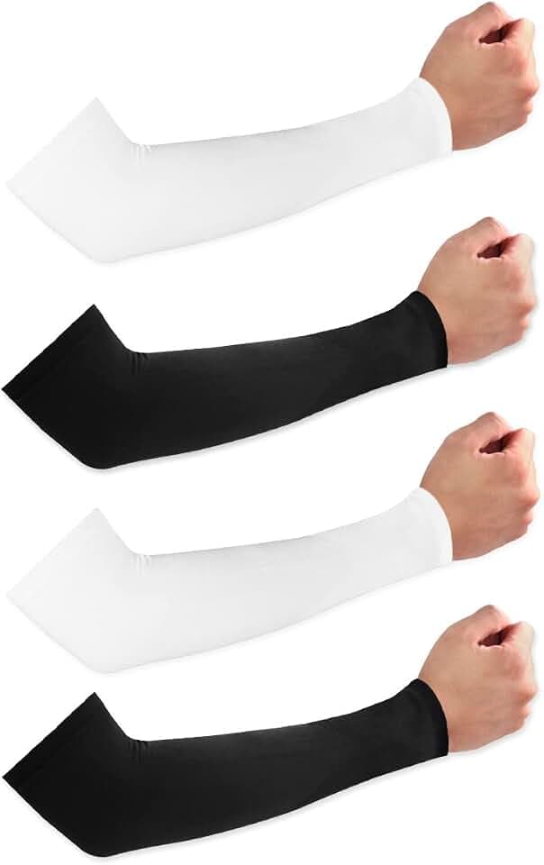 Armstulpen 2 Stück Unisex, Arm Sleeve Atmungsaktiv Anti-UV Arm Warmers für Volleyball, Radfahren, Basketball, Laufen, Outdoorarbeit, Gaming