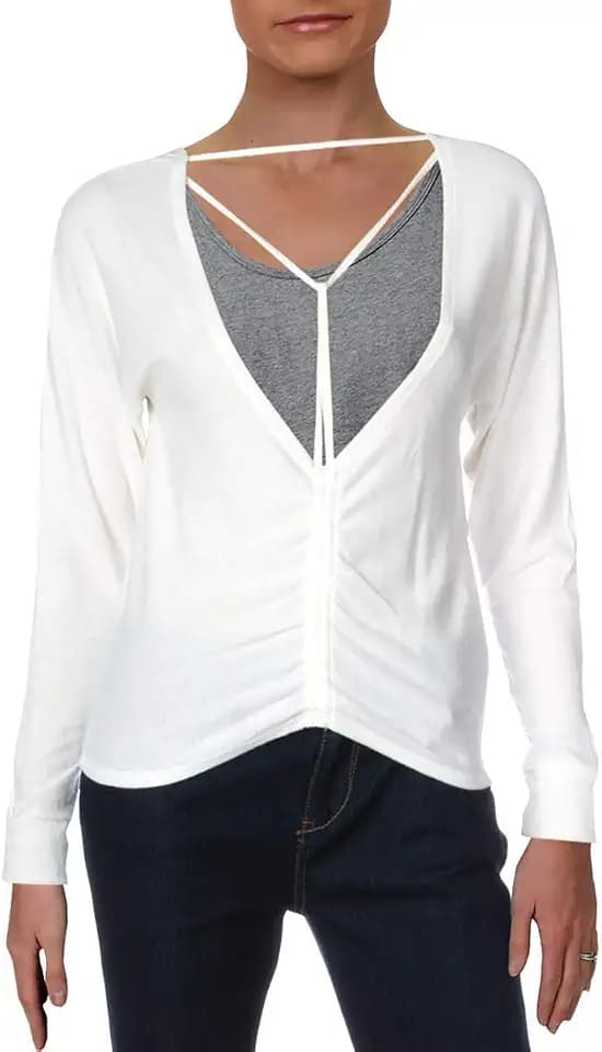 Splendid Women's Studio Activewear Workout Yoga Pullover Top Shirt