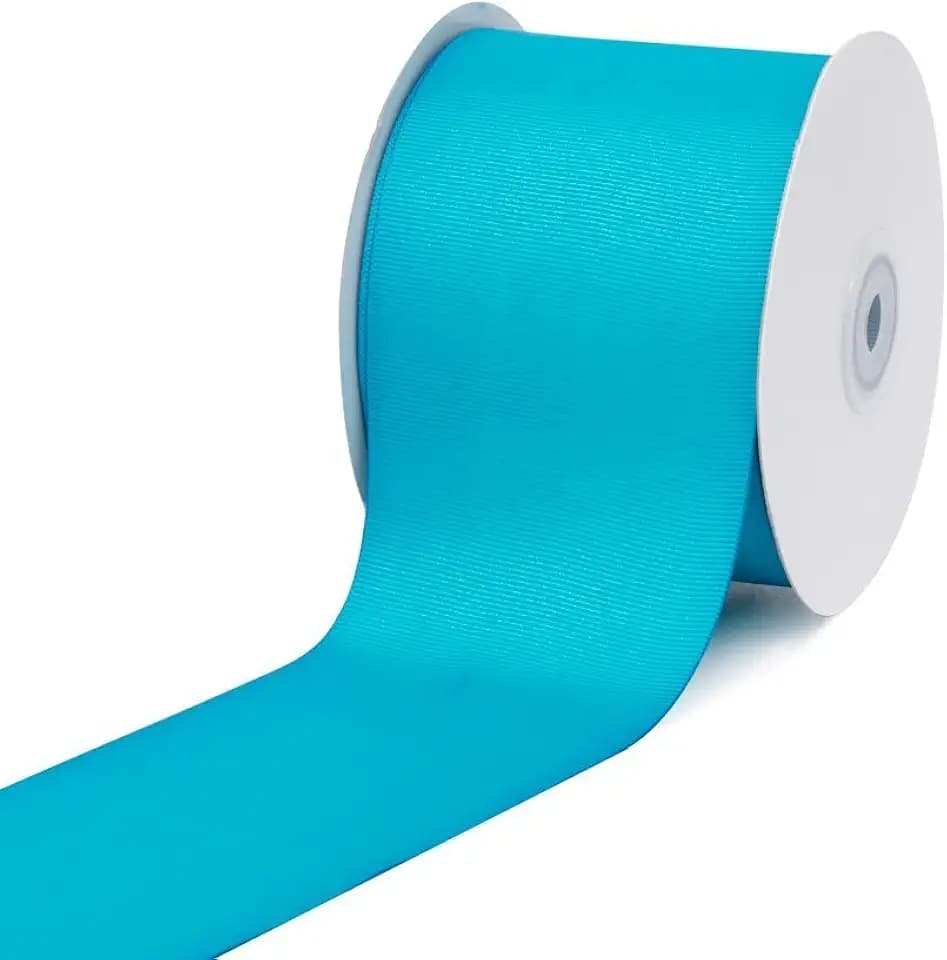 Creative Ideas 3" Solid Grosgrain Ribbon, 25 yd, Turquoise