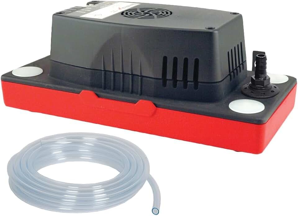 Asurity by Diversitech CP-22LPT low profile 110v 22ft lift condensate pump with 20ft clear vinyl tubing