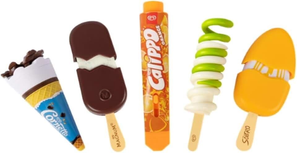 Casdon Langnese Spielzeug-Eiscreme-Set, 5er-Pack, ab 2 Jahren
