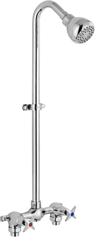 Aolemi Outdoor Shower Kit, 6-Inch Center, 2-Handle, Polish Chrome
