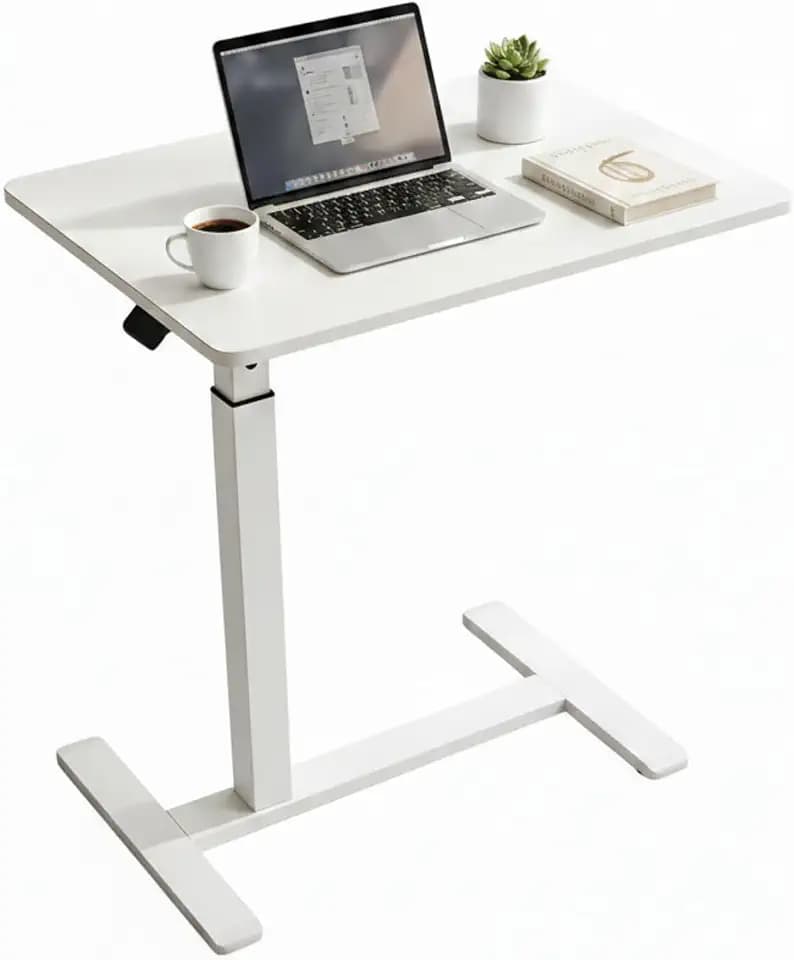 COSYSUPER Small Standing Desk, Adjustable Height Bedside Table