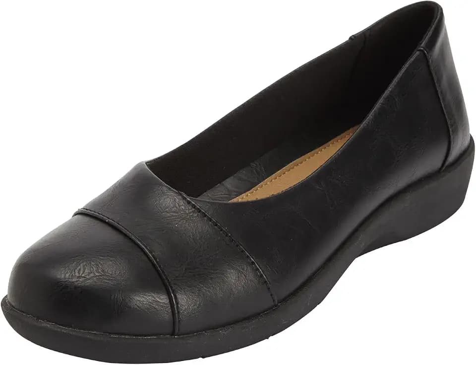 Comfortview Women's Wide Width The Gab Flat