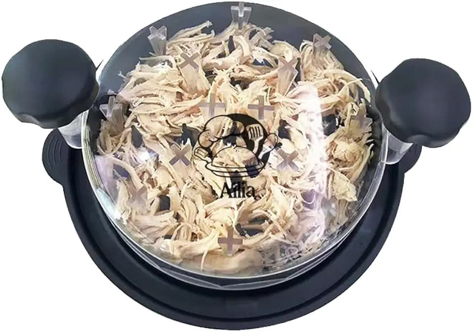 Chicken Shredder Large l Chicken Breast Shredder Tool Twist l Visible Meat Shredder Machine, Anti-Slip Strip, Ergonomic Handle, BPA Free, Suitable for Pork Beef Chicken l Transparent| Washing Brush
