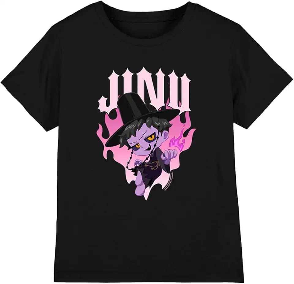KPop Demon Hunters Unisex Kinder Kpop Demon Hunters - Jinu Demon Heart Flames Kids T Shirt T-Shirt