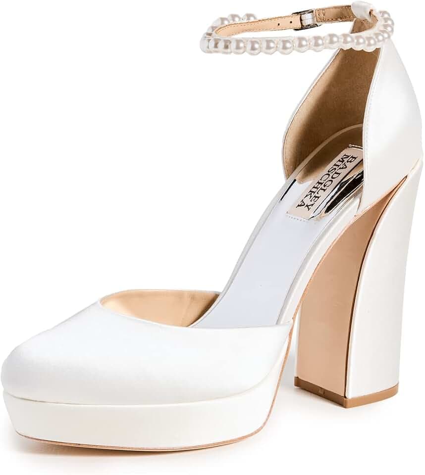 Badgley Mischka Women's Felixa Platform with Gemstone Ankle Strap