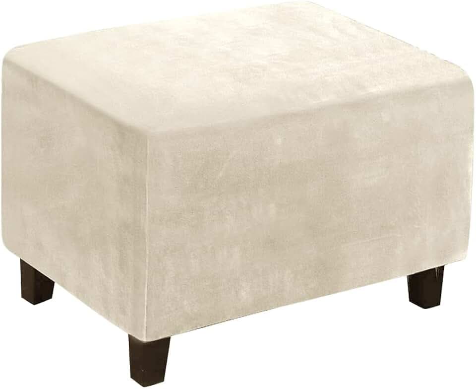 Hocker bezug rechteckig hockerbezüge bezug für hocker quadratisch ottomane hocker bezug Ottomane Schonbezug Beige