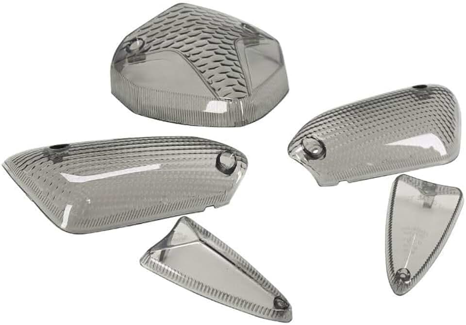 cyclingcolors 5x Blinkerglas vorne und hinten Kunststoff Motorrad Roller Moped kompatibel mit MBK Nitro Yamaha Aerox